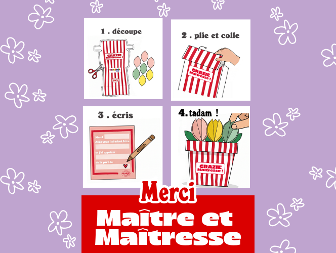 Dites merci aux maîtres et maîtresses de vos enfants avec Spaghetto